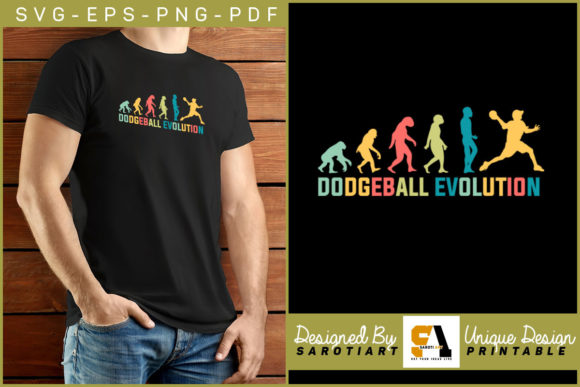Dodgeball Evolution Gaming Sublimation Graphics for Crafts