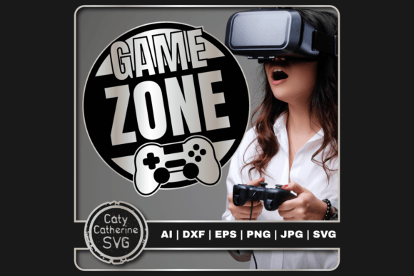 Game Zone Video Gaming Controller SVG for Crafts and Graphics