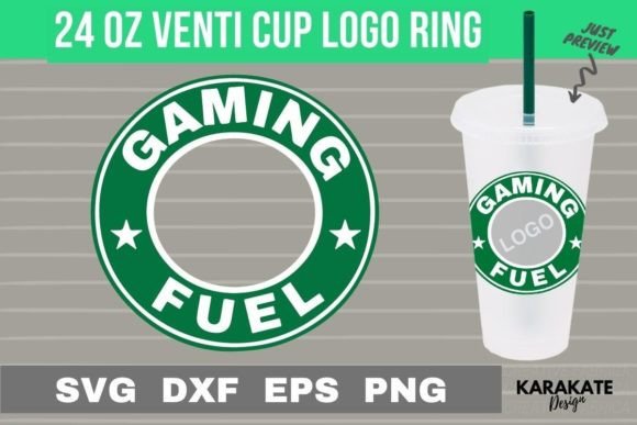 Gaming Fuel 24 Oz Venti Logo Ring Graphics