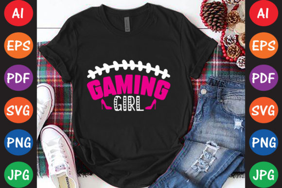 Gaming Girl Graphics for Crafts and Creative Projects