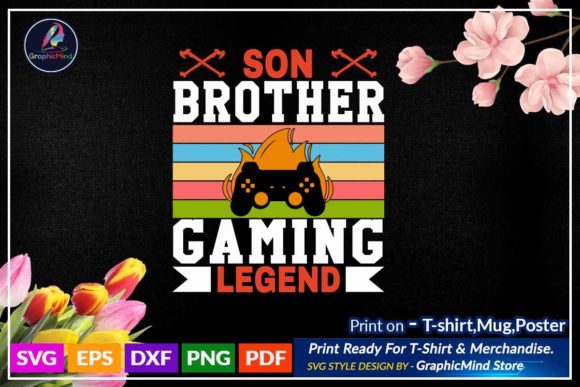 Gaming Print Design for Gaming Lover in Graphics & Crafts