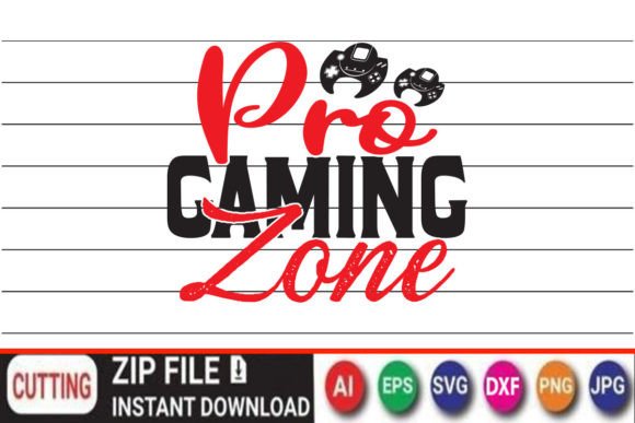 Pro Gaming Zone Graphics for Crafts and Creative Projects